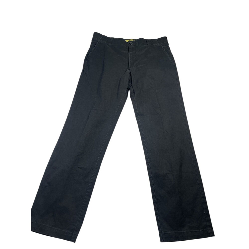 Lee Extreme Comfort Pants‎ Men's 36 x 32 Black Cotton Slash Pockets Straight Fit